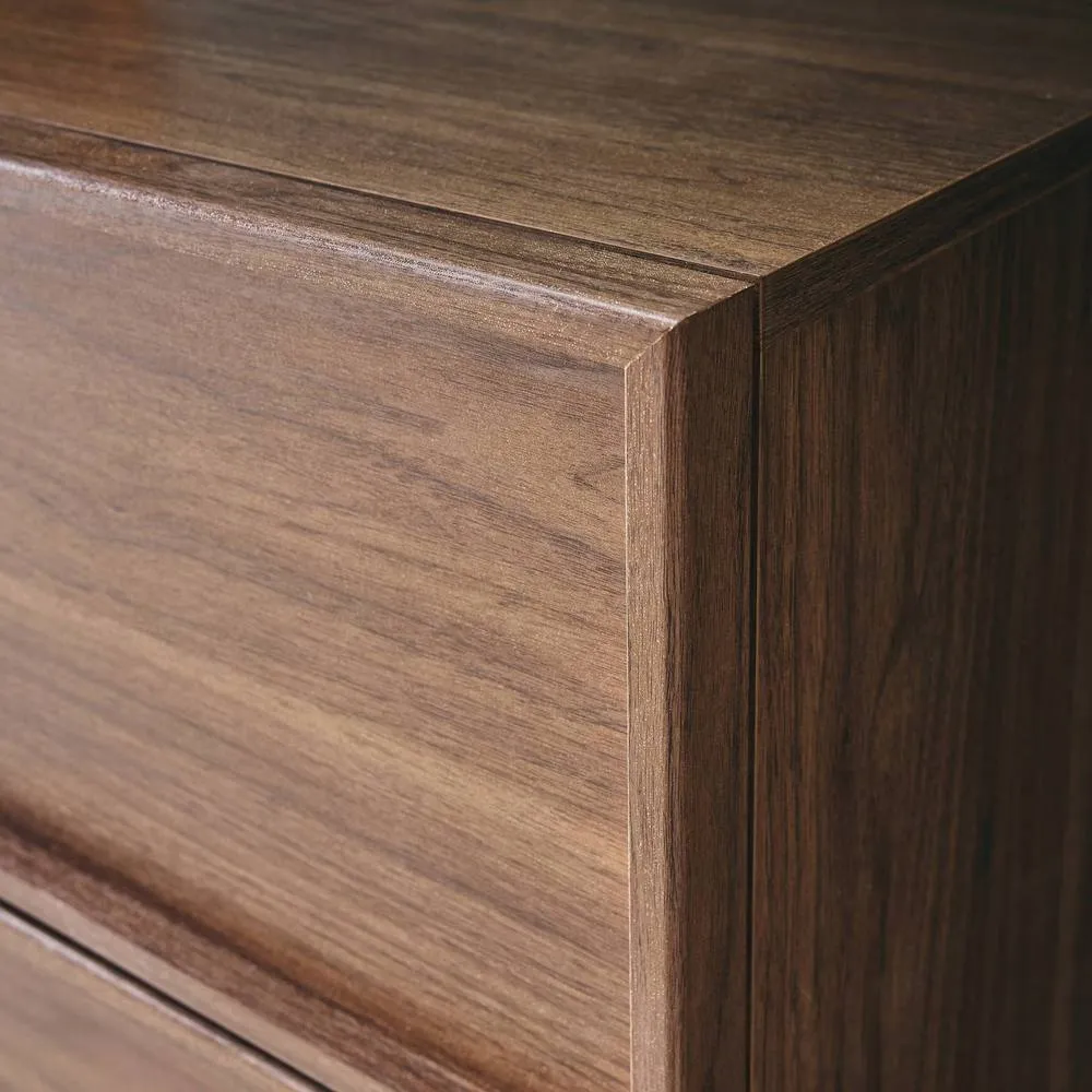 sweeek Chest of 4 drawers wood effect 80 cm in Dark Brown 6