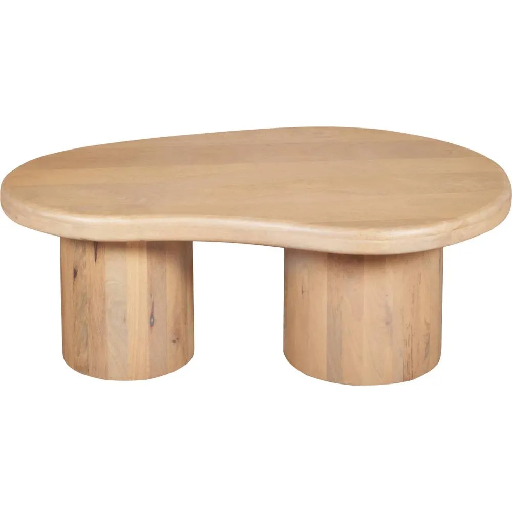 IH Design Ardin Solid Wooden 92x58x35 cm Coffee Table for Living Room in Brown 2