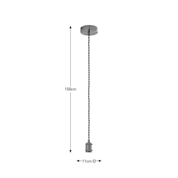 Charlie Industrial Adjustable Pendant Flex Ceiling Light Cable 6