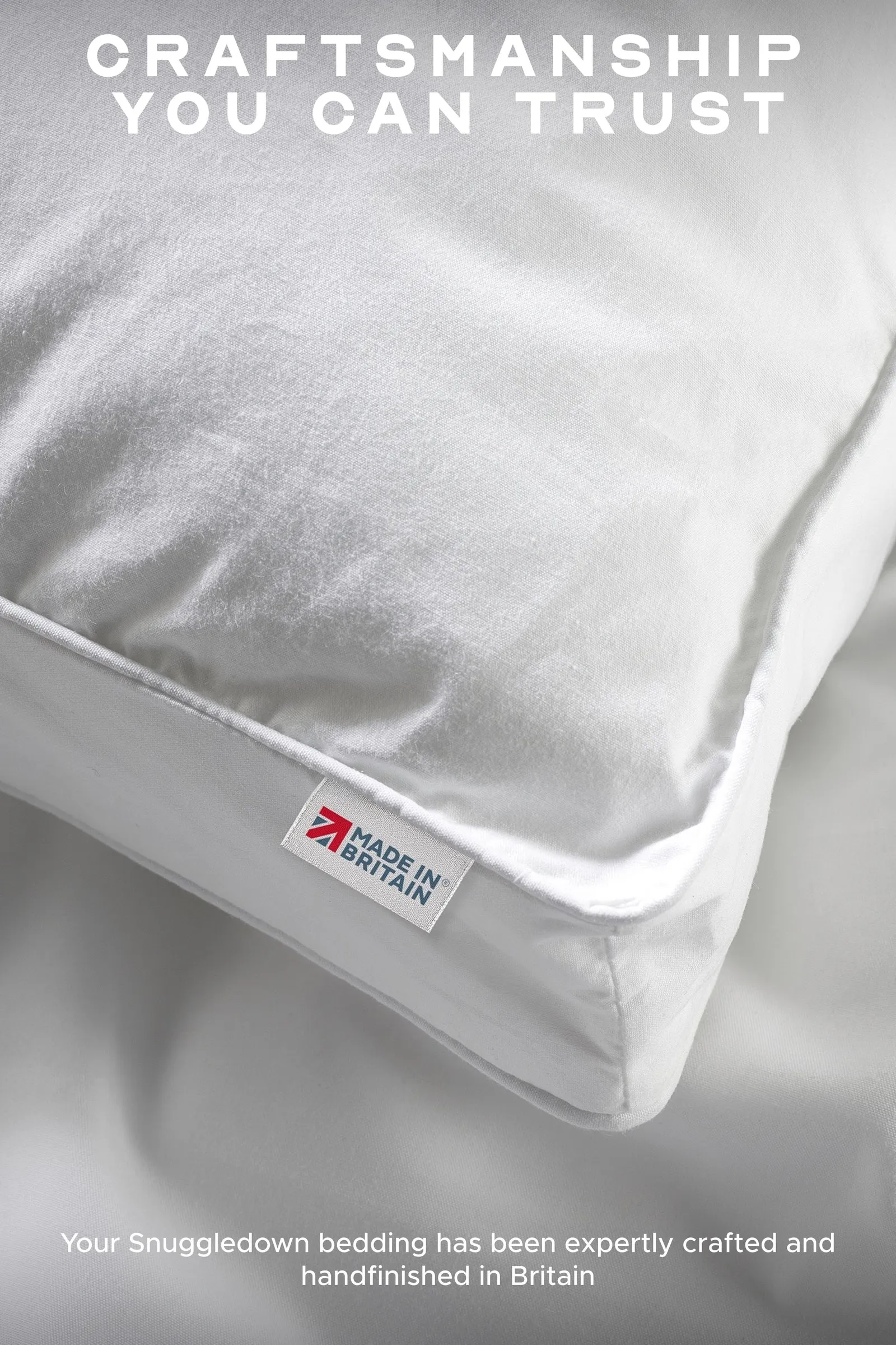 Snuggledown 1 Pack Hotel Back Sleeper Box Pillow in White 4