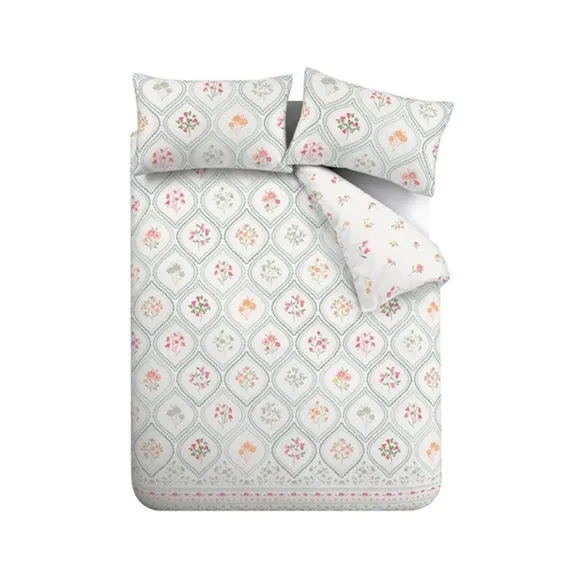 Catherine Lansfield Cameo Floral Polycotton Duvet Cover & Pillowcase Set 5