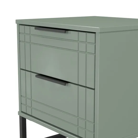 Darlton 2 Drawer Bedside Table 5