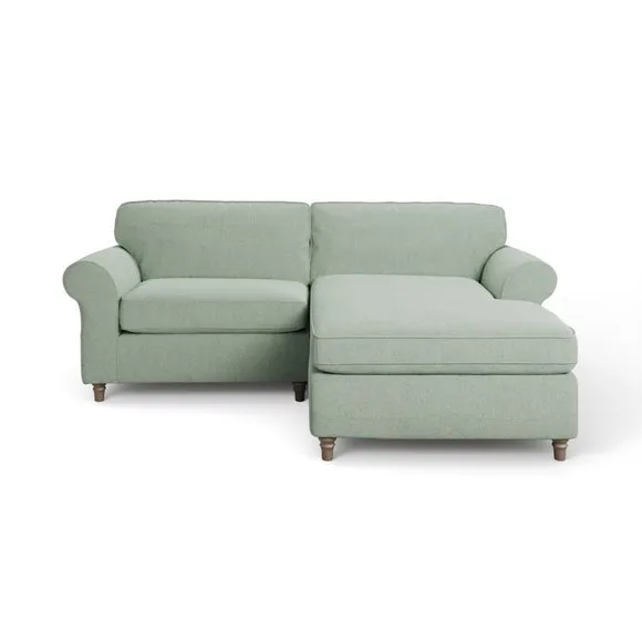 Flori Soft Chenille Corner Chaise Sofa 6
