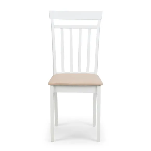Coast Set of 2 Dining Chairs, Faux Linen 4