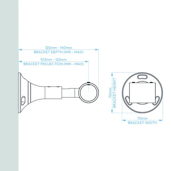 Trinity Metal Bay Curtain Pole 5
