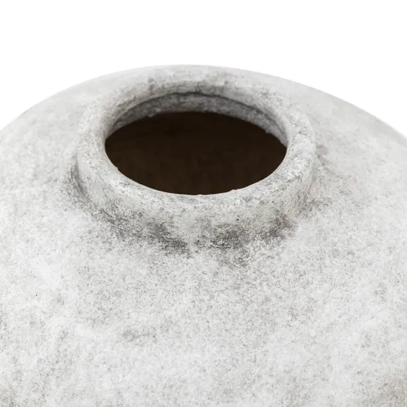 Crossland Grove Talence Ceramic Urn Vase Grey 260Mm, Grey 5