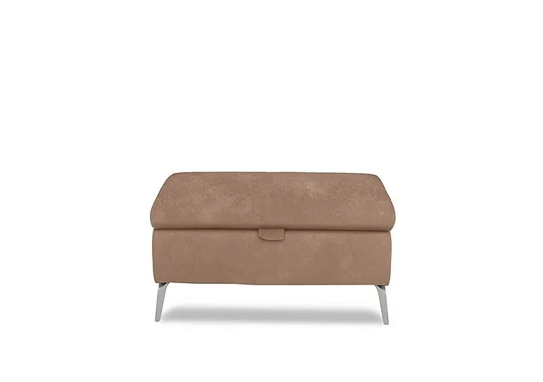 Daytona Fabric Storage Footstool - Dexter Sand - Living Room Furniture - In Time for Christmas