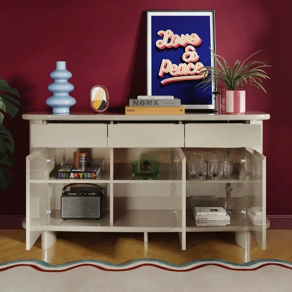 Elements Ellis Gloss Wide Sideboard 2