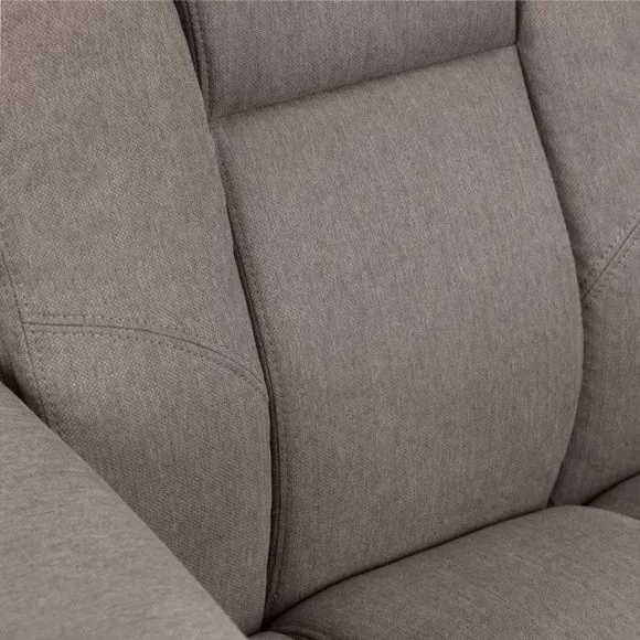 Return - Malmo Faux Linen Swivel Recliner & Footstool 3