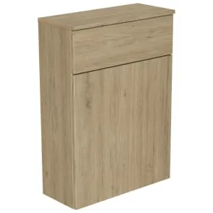 Newland Natural Oak WC Unit With Top - 600mm