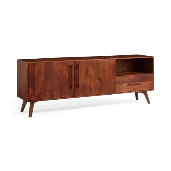 Maxton Extra Wide TV Unit For TVs up to 70", Mango Wood 4