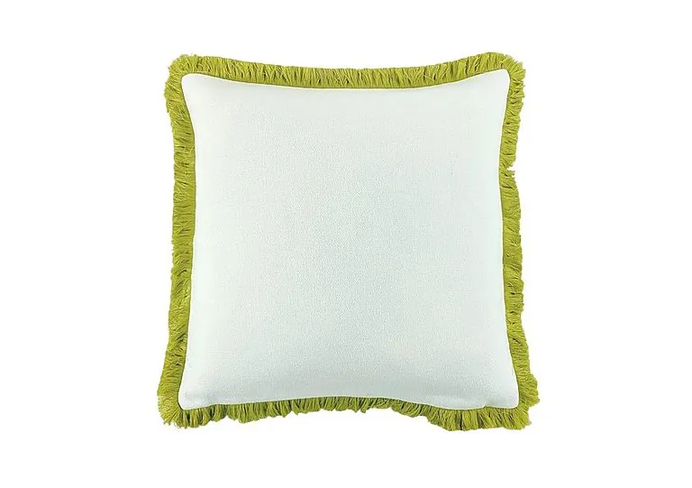 Fringed Hugo Large Cushion - Green