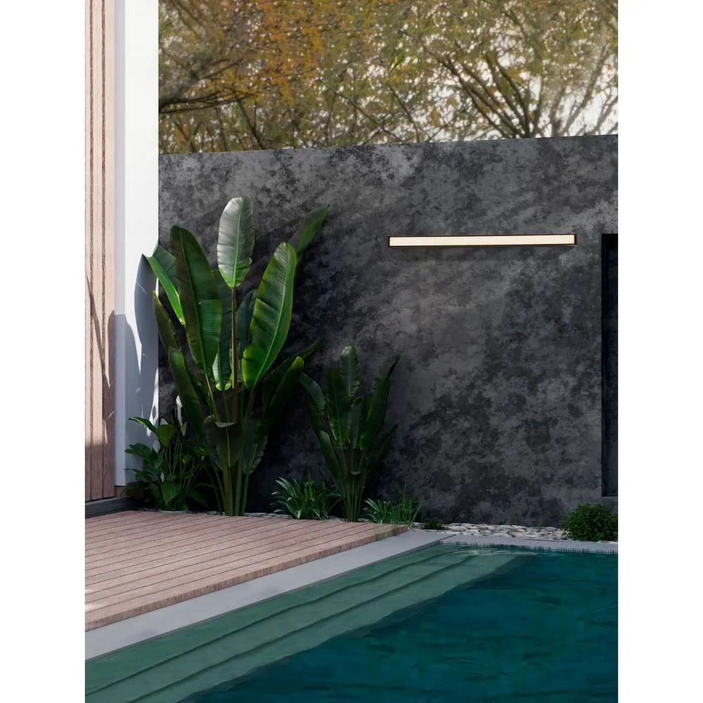 Netlighting Nova Outdoor Flush Wall Lamp Dark Anthracite LED 36W 1579lm IP65 3000K in Grey 2