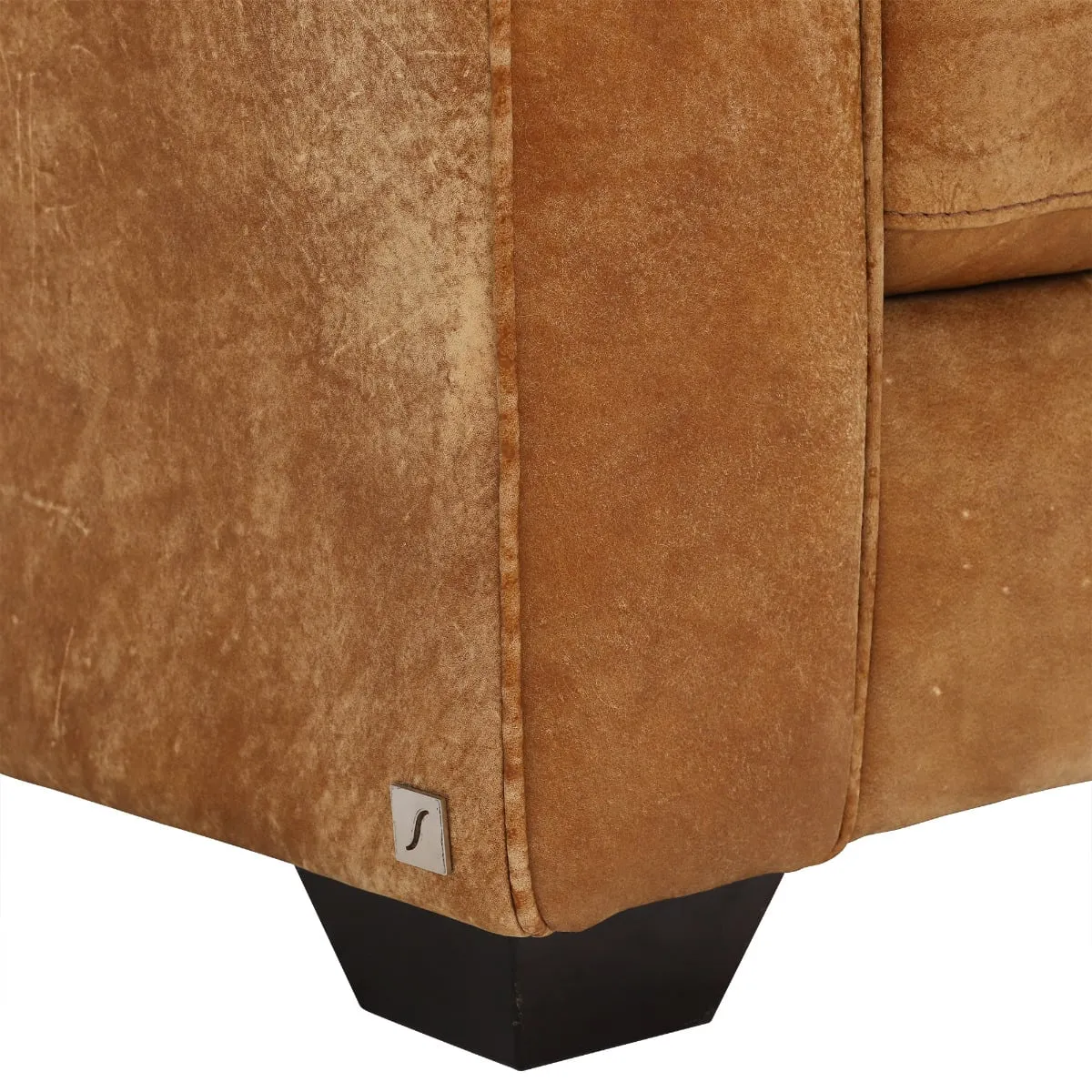 Houston Medium Corner Rhf Chaise Corner Sofa, Brown Leather | Barker & Stonehouse 5