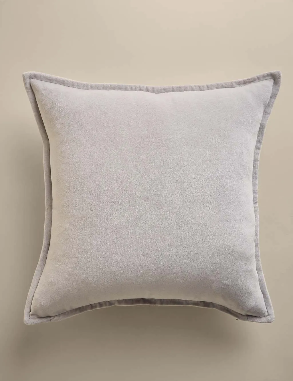 M&S Pure Cotton Velvet Cushion Dove