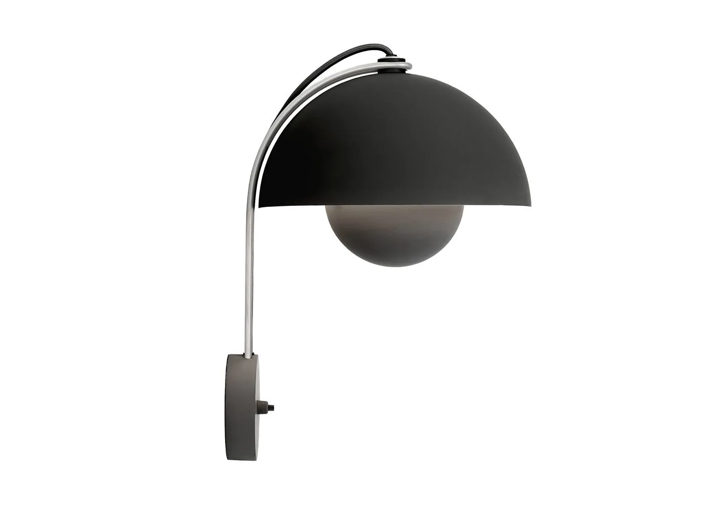&Tradition Flowerpot Wall Light Matt Black 1