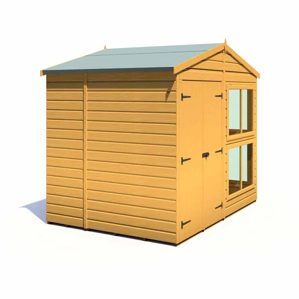 Shires Sun Hut 8 x 6 Feet Potting Shed - L179 x W244.8 x H222.5 cm in Brown 5