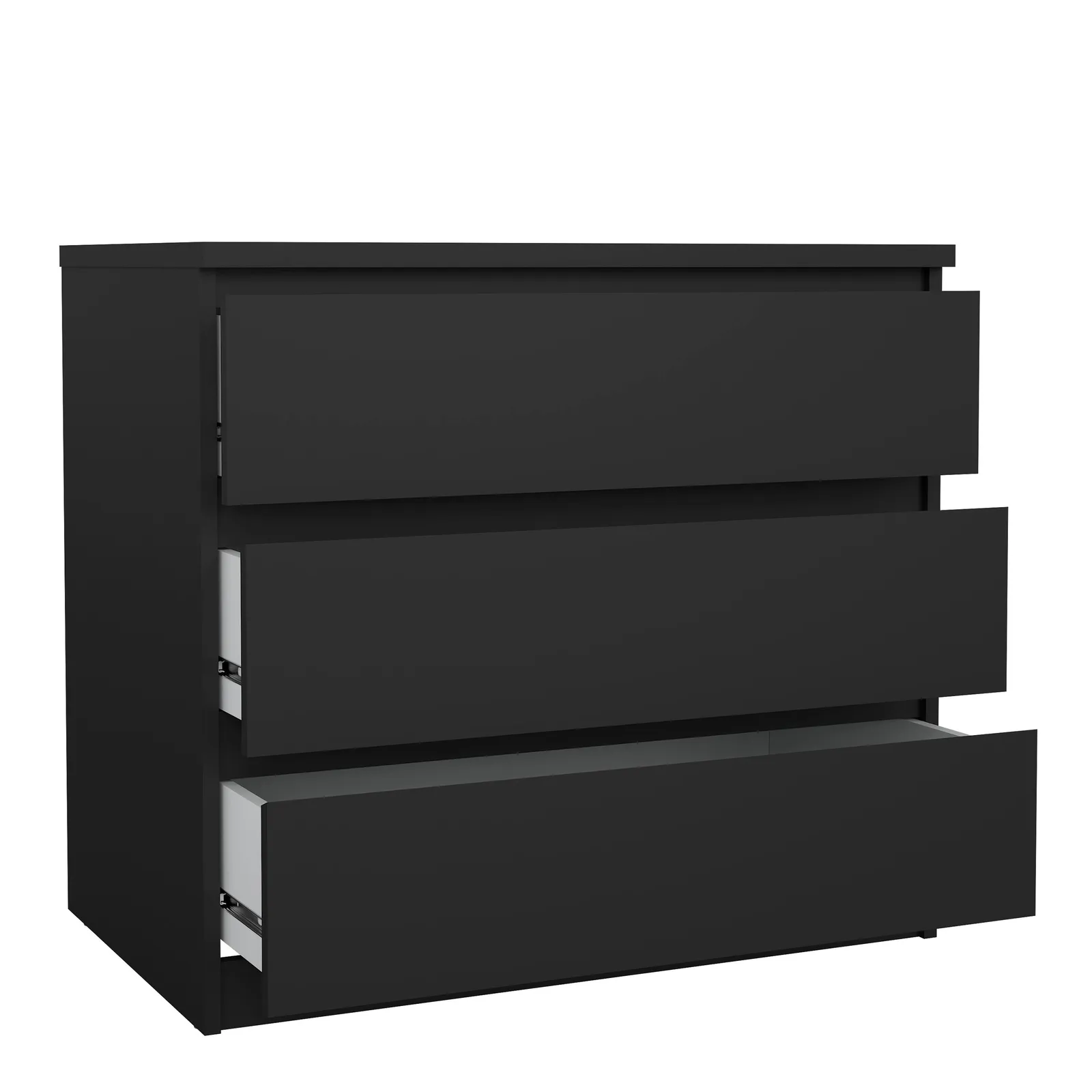 Furniture To Go Naia Chest of 3 Drawers in Black 4
