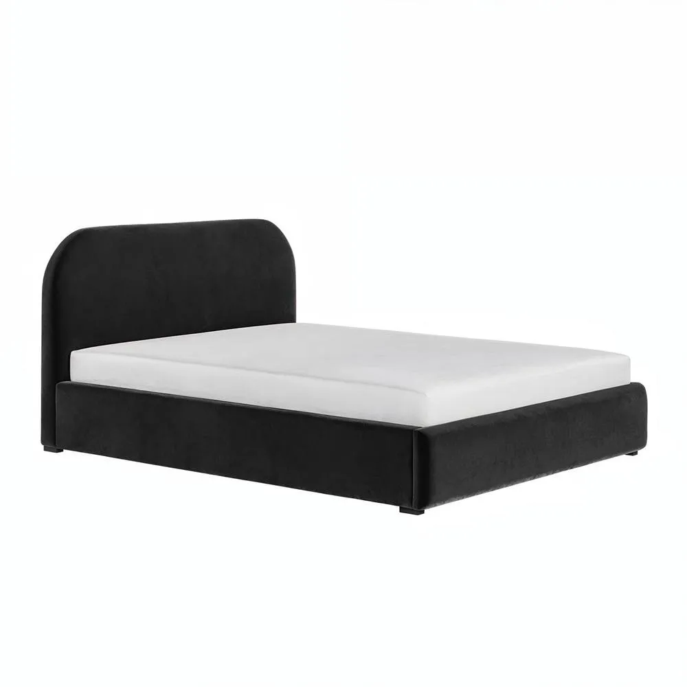 Flair Alba Ottoman Bed Black Velvet 4