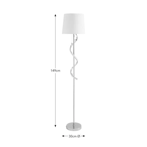 Palais 2 Light Metal Floor Lamp 6