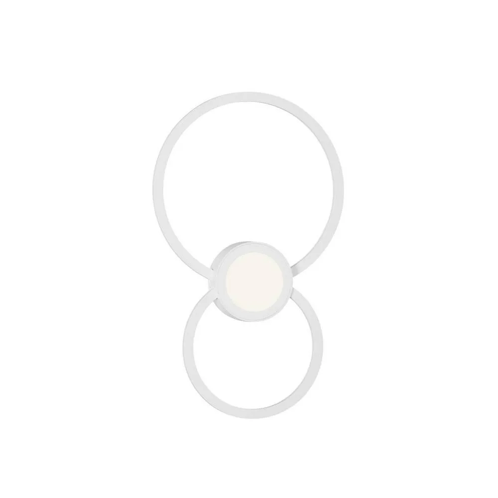 Netlighting Mural Wall Lamp Circles 24W 3000K 1440lm White
