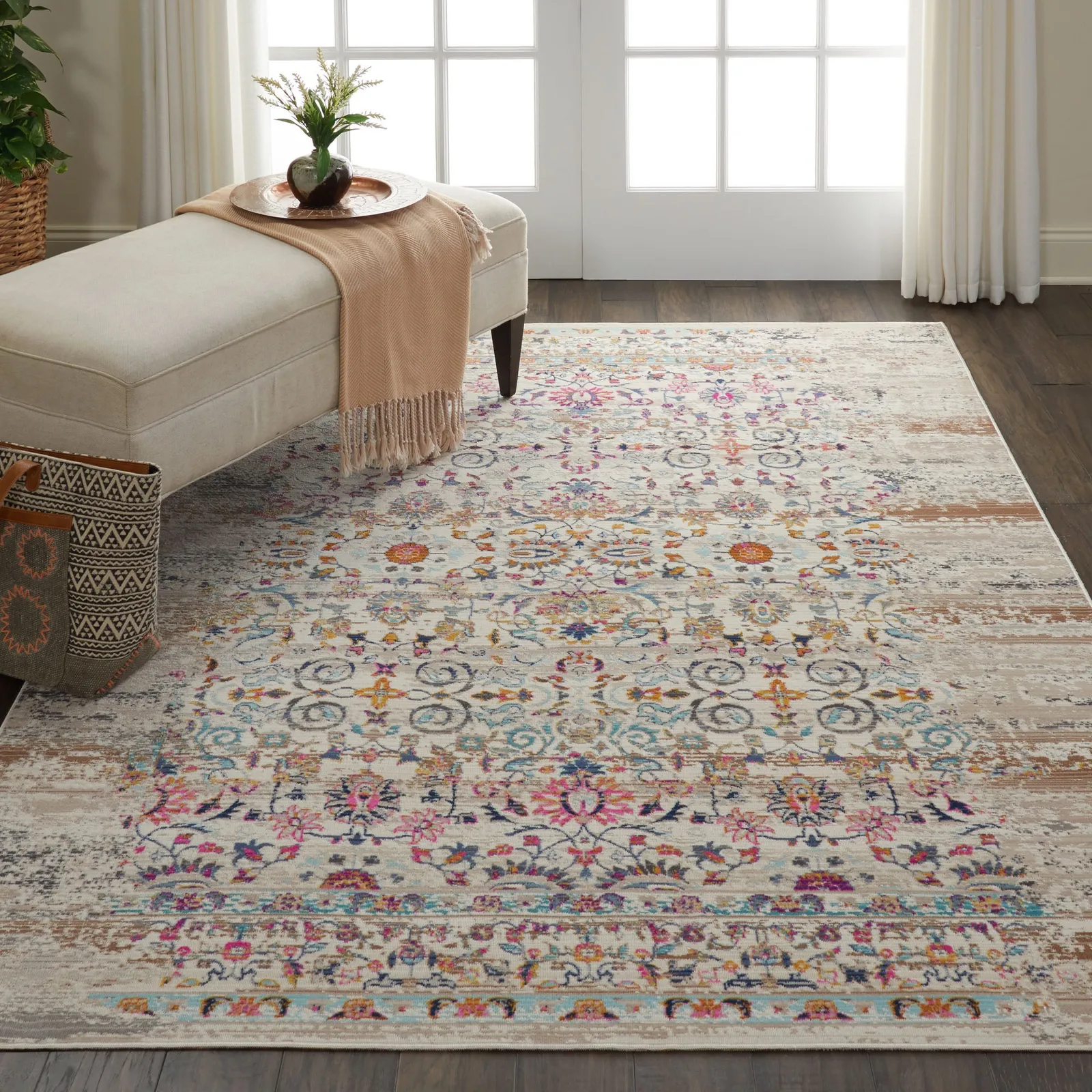 Vintage Kashan 2 Rug 1