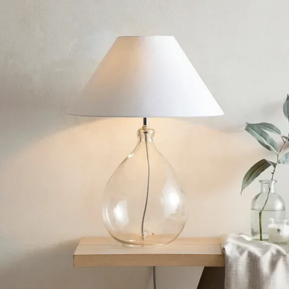 Dorma Purity Wimborne Glass Table Lamp