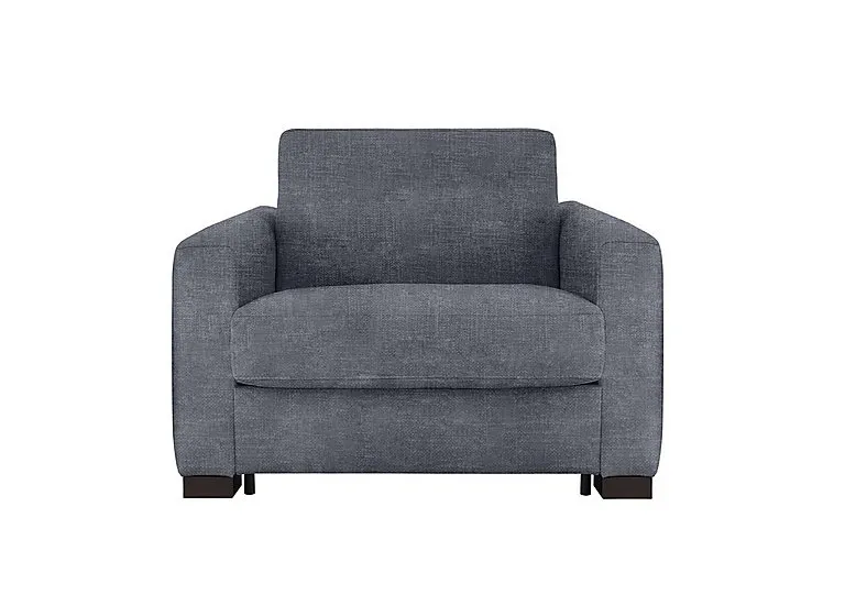 Alcova Fabric Chair Sofa Bed with Box Arms - Baobab Grigio