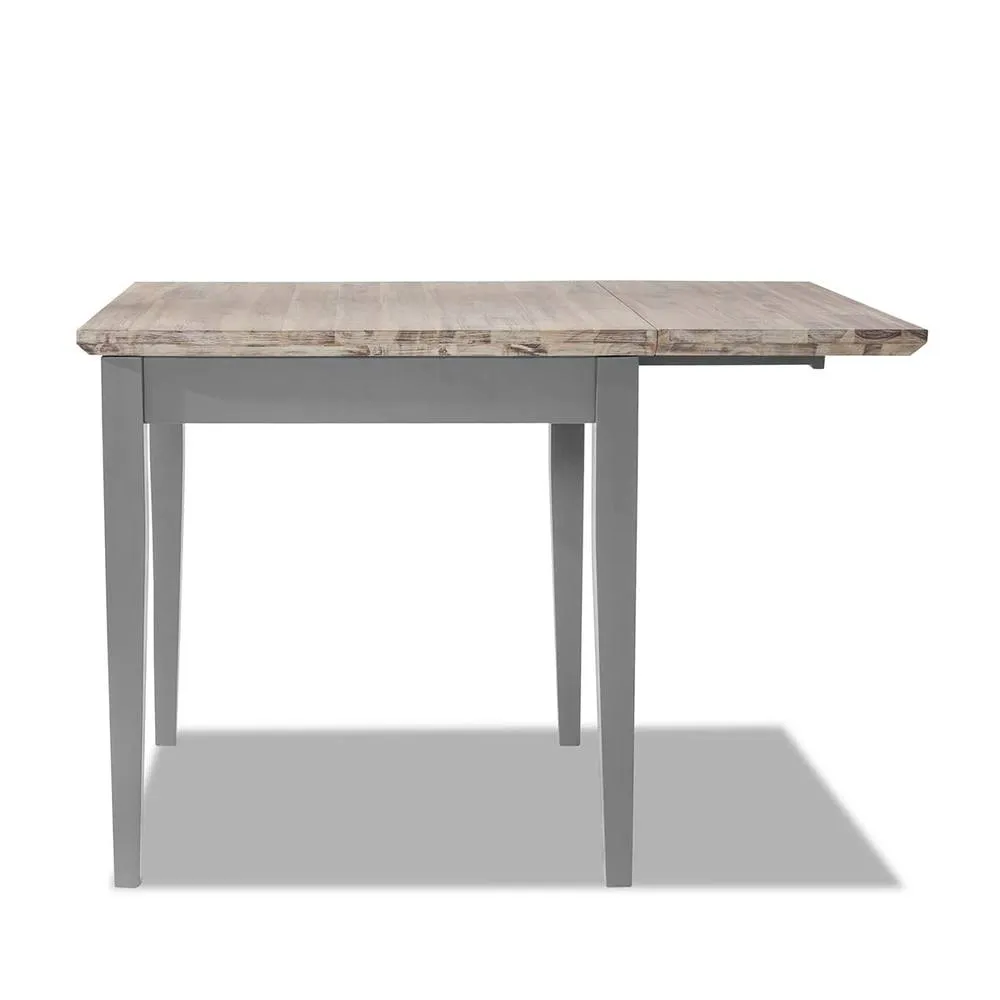 Statement Furniture Florence Square Extendable Kitchen Dining Table in Light Grey 3
