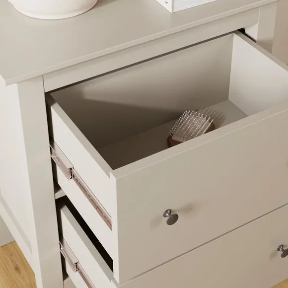 Lynton 2 Drawer Wide Tall Bedside Table 3