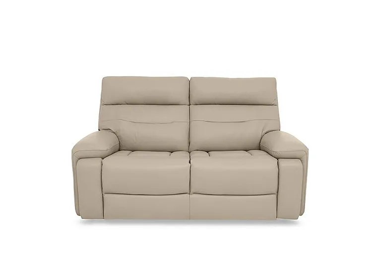 Cinemax Leather 2 Seater Sofa - Dacota Pebble