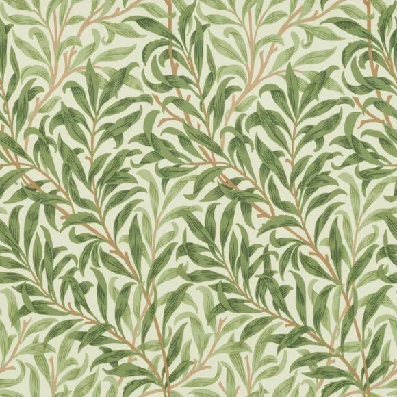 Jolene William Morris Willow Bough Print Velvet Footstool 5