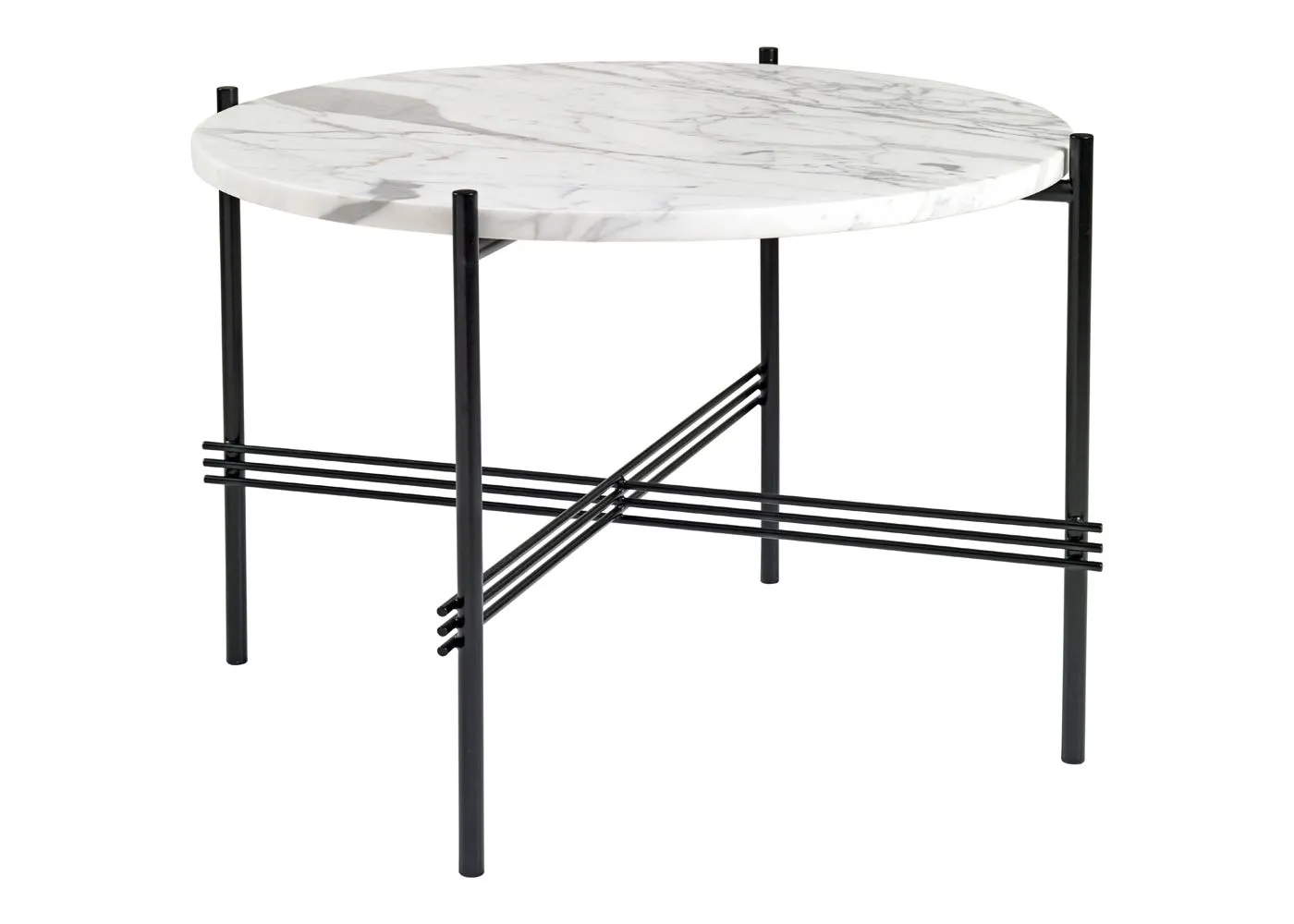 Gubi TS Coffee Table Medium in White Carrara Marble 1
