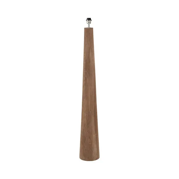 Pacific Lifestyle Esha Conical Wood Floor Lamp with Edward Linen Cylinder Lampshade 6