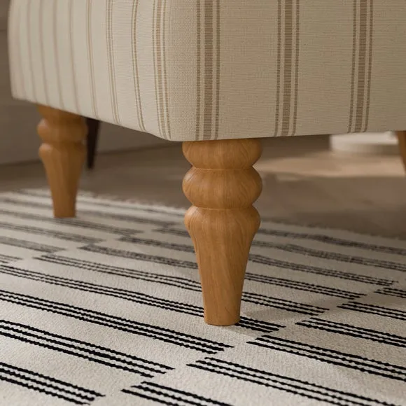 Charnwood Folkstone Stripe Scroll Armchair 5