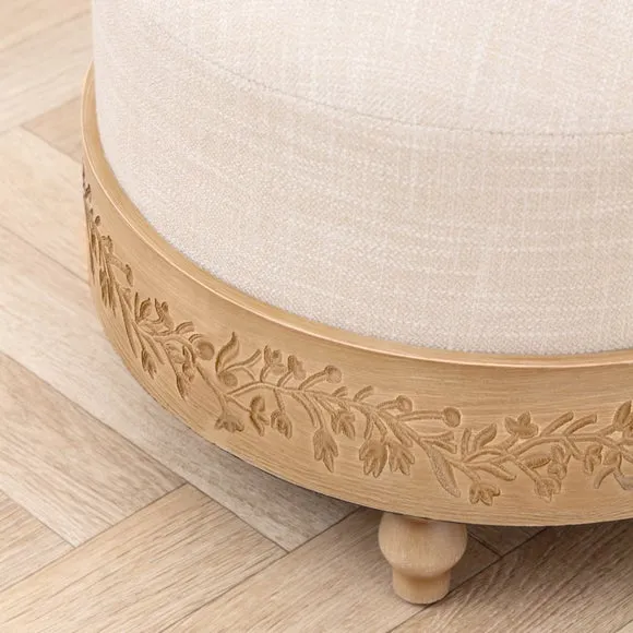 RETURN - Voyage Maison Mabel Oak Footstool 2