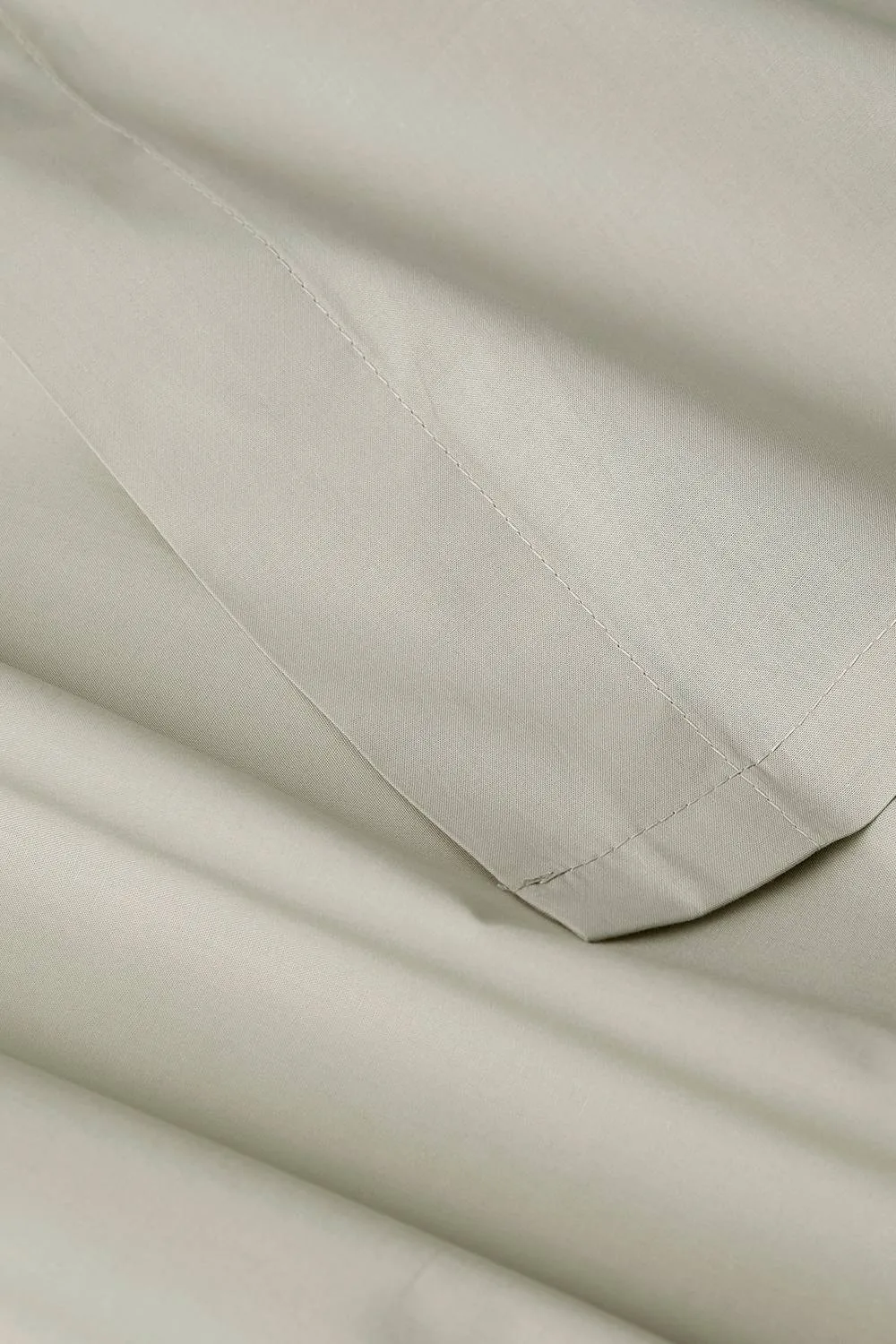 CHRISTY Pure Cotton Percale Flat Sheets in Light Stone 2