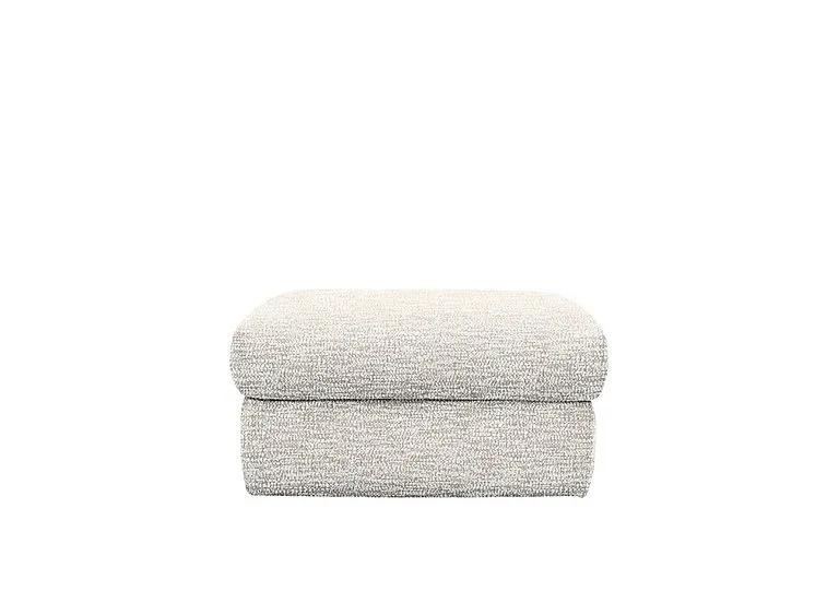 Kingsbury Fabric Storage Footstool - Rush Cream
