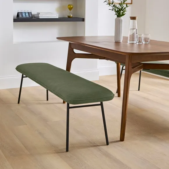 Barker Dining Bench, Faux Leather 2