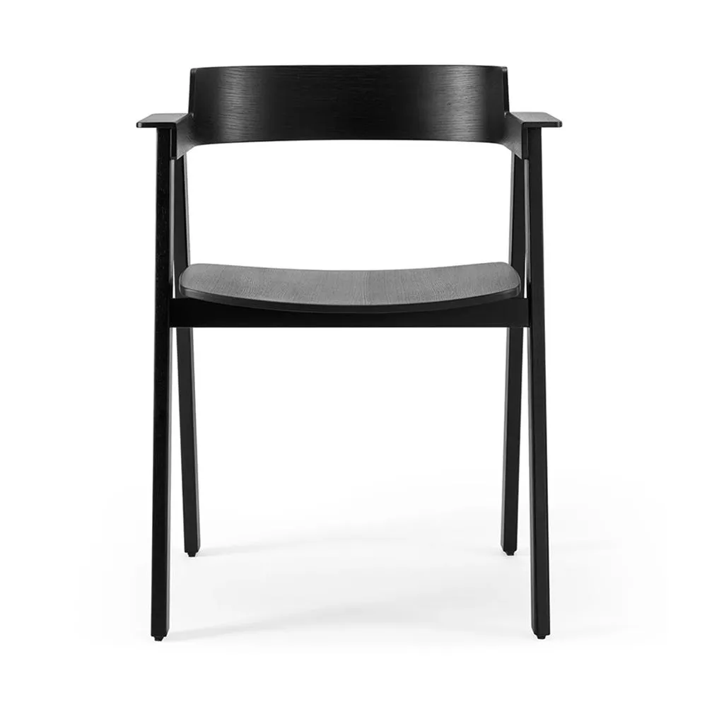 Gazzda Flip Dining Chair Oak Black 2