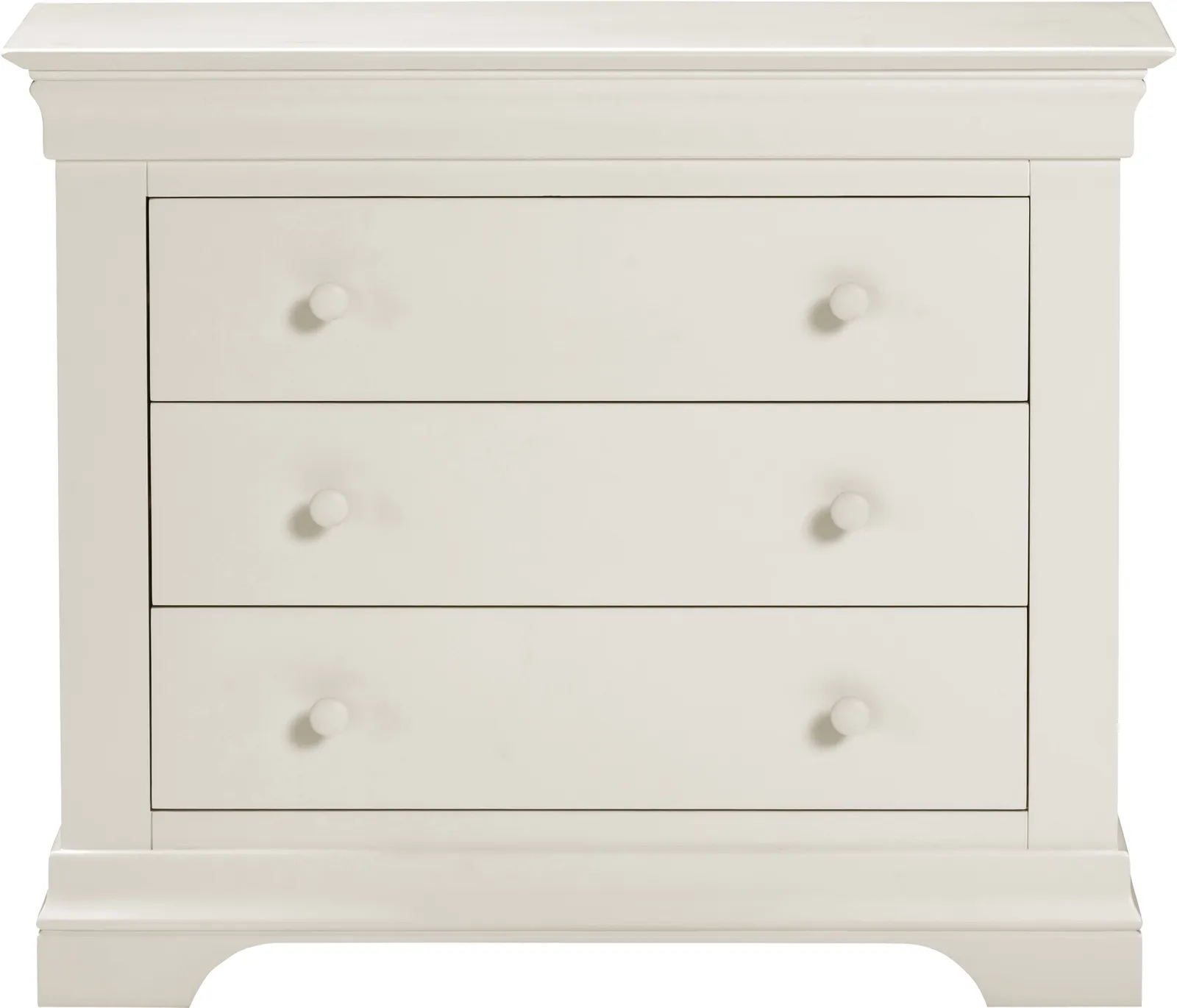 Seconique Bordeaux 3 Drawer Chest (Fully Assembled) in Ivory 5