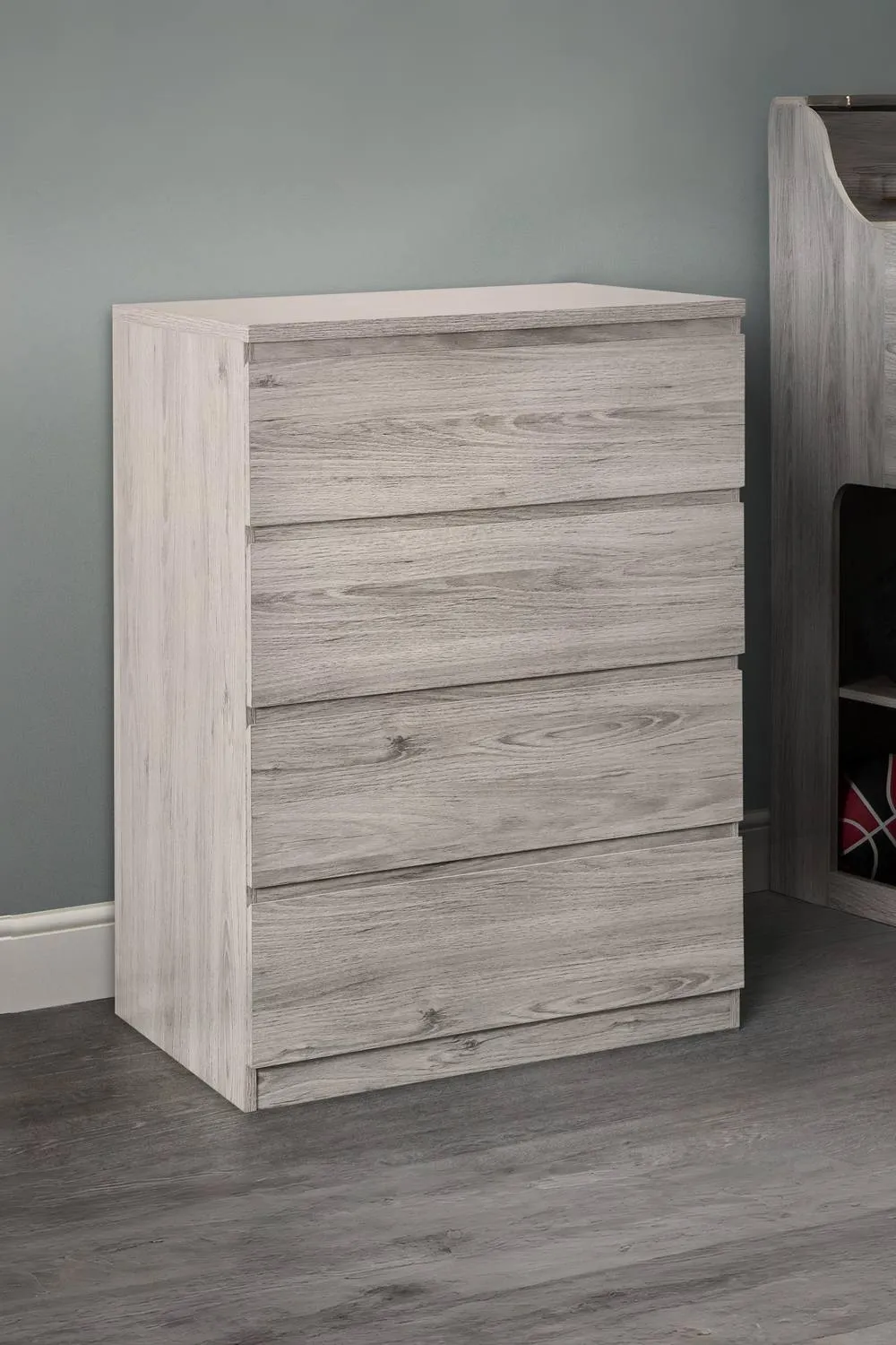 Julian Bowen Jupiter 4 Drawer Chest in Light Grey