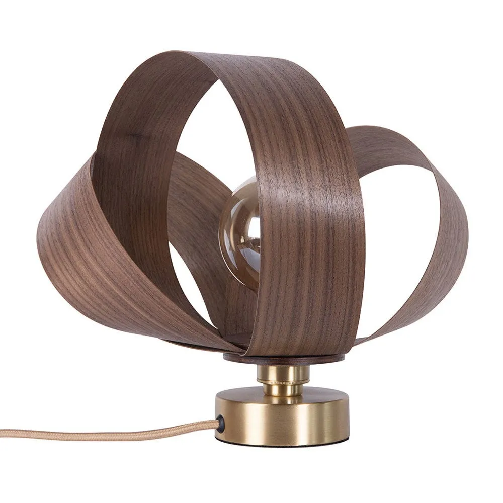 Tom Raffield Verso Table Lamp Walnut 2