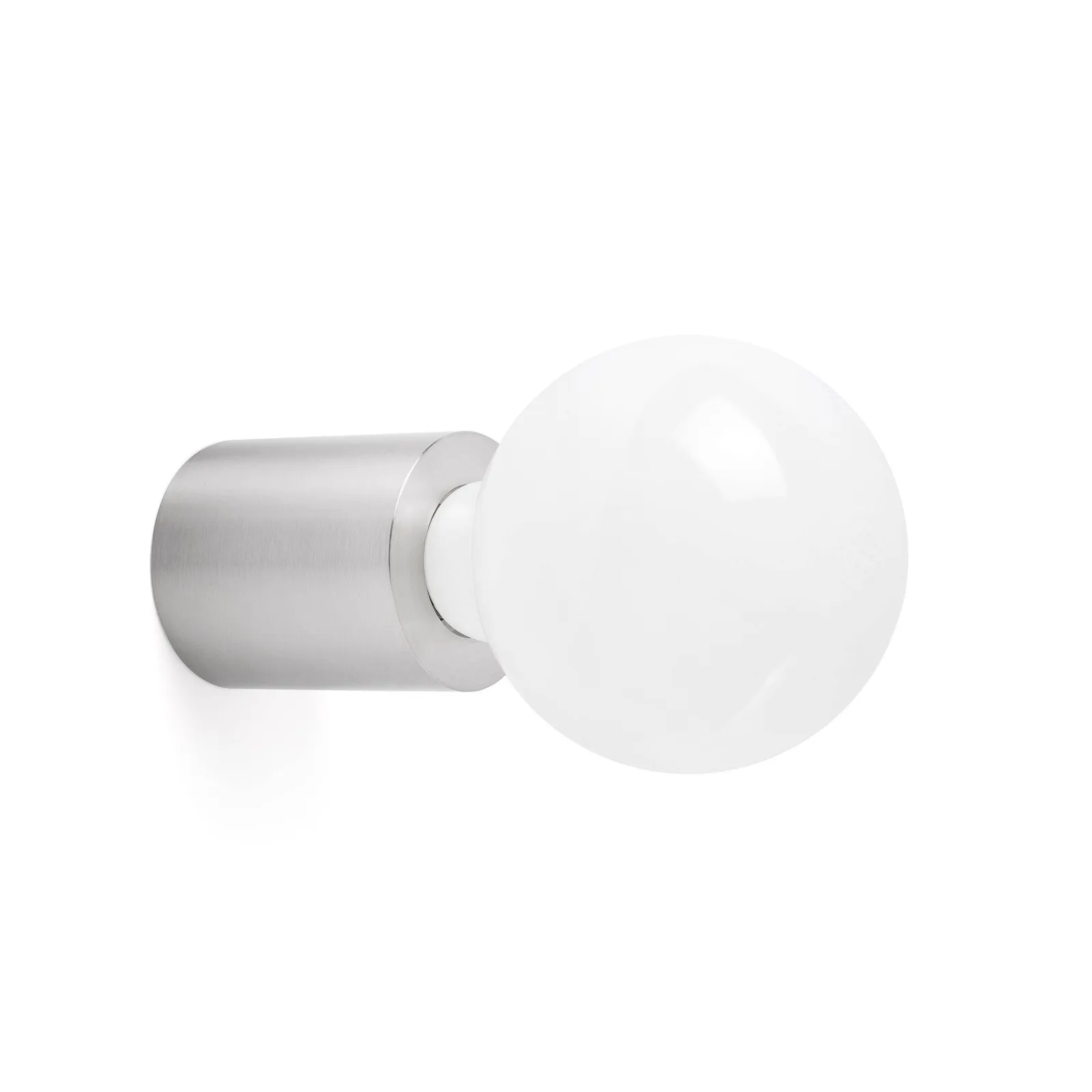 Netlighting Ten 1 Light Indoor Candle Wall Ceiling Light Satin Nickel E27 in Grey