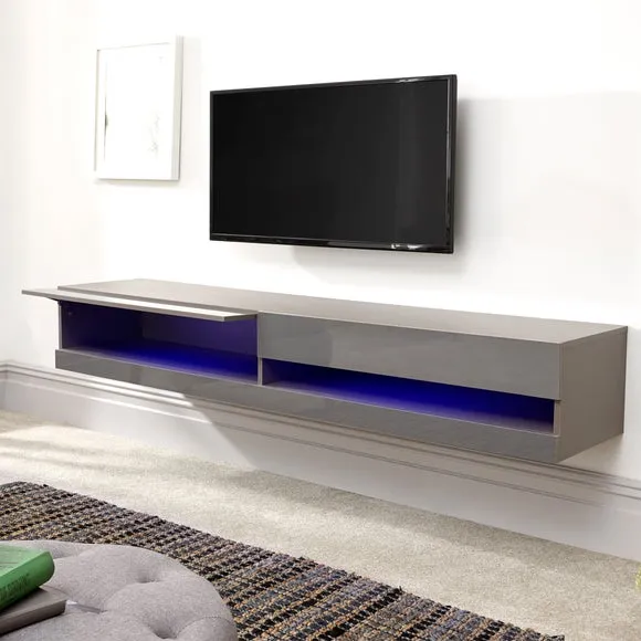 Galicia LED Wide Floating Wall TV Unit for TVs up to 67" 2
