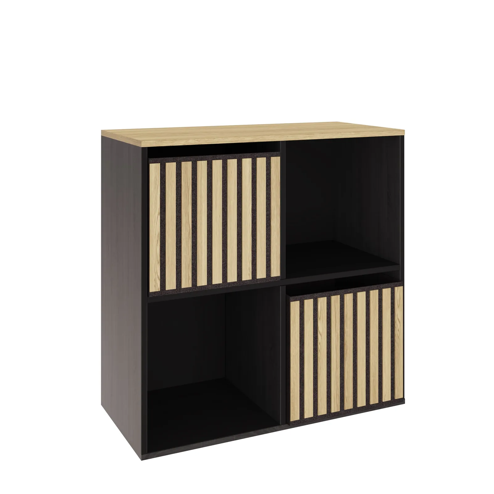 GFW Kube 2x2 Shelf Storage Cube in Black 2