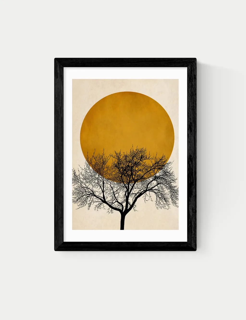 East End Prints Winter Morning by Kubistika Framed Art Print Black