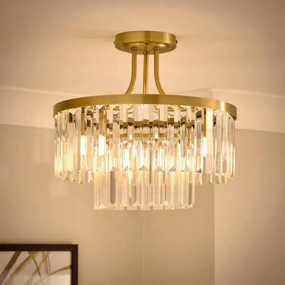 Audra 3 Light Semi Flush Ceiling Light 2