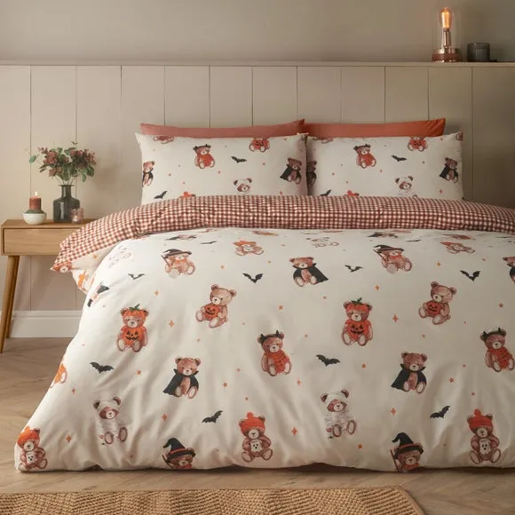 Catherine Lansfield Scare Bear Duvet Cover & Pillowcase Set 1