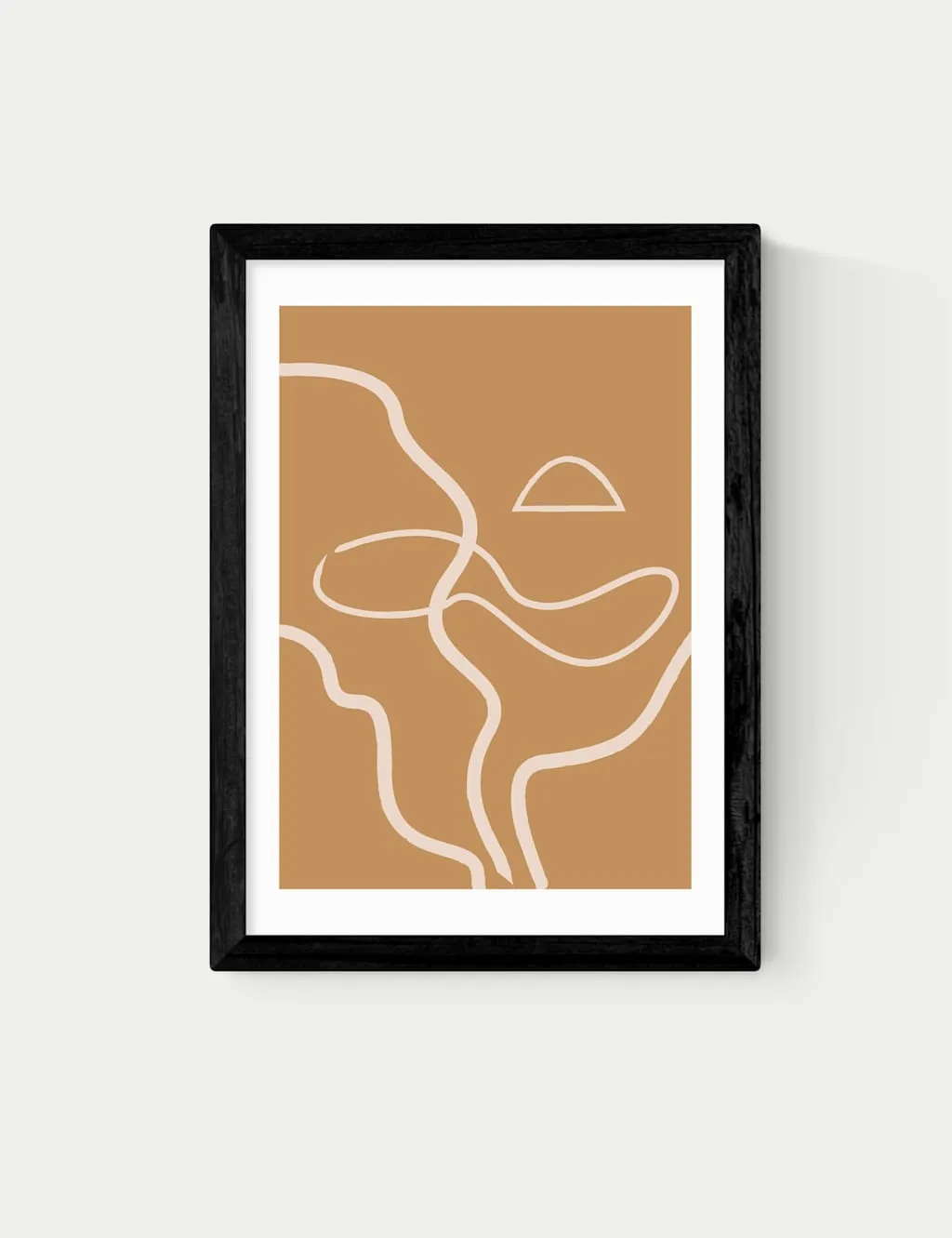 East End Prints The Line Framed Art Black